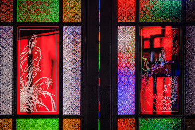 广东佛山祖庙彩色玻璃花窗
