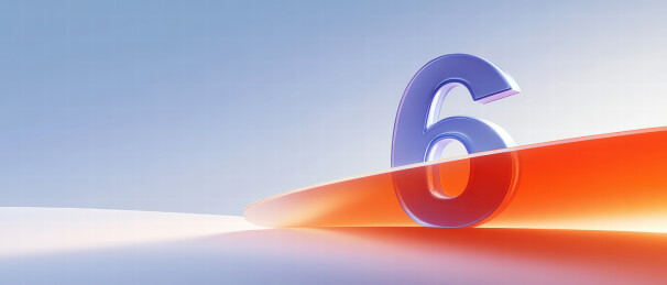 数字6的现代艺术表现