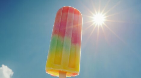 夏日冰爽彩虹冰棍