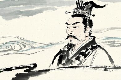 秦始皇水墨画