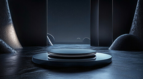 科技感未来感深色摆台