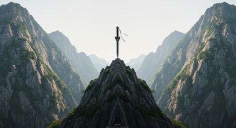一把剑在山顶