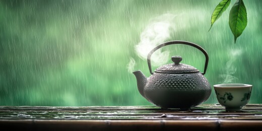 茶具静物展现东方茶道