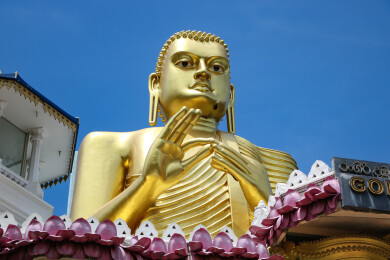 斯里兰卡Dambulla的金佛寺