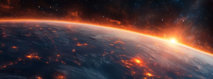 地球星空日出光辉