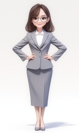 职场丽人的优雅风采