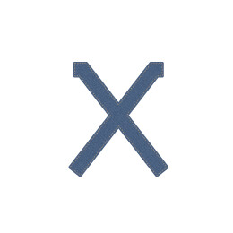 仿牛仔线缝字英文大写字母