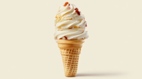 冰淇淋甜筒草莓圣代