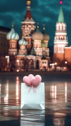 莫斯科红场浪漫告白