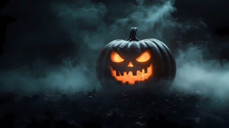 万圣节南瓜灯恐怖图