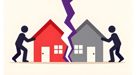 离婚房产分割的隐喻