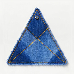 解构三角形丹宁拼贴