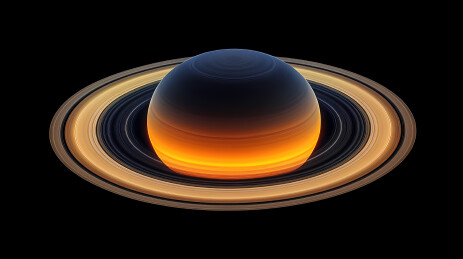 宇宙中的星球星环