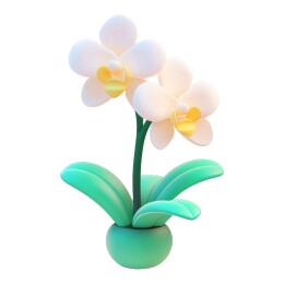 卡通花朵兰花