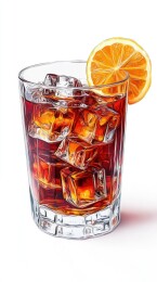 冰镇酒水柠檬片装饰