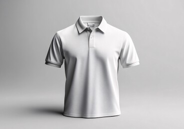 白色Polo衫模板