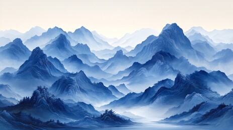 小圆山蓝白瓷