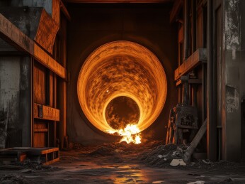 工业熔炉的光芒