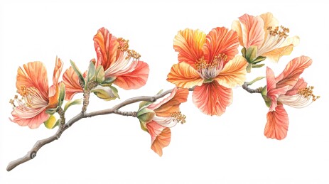 木棉花盛开图