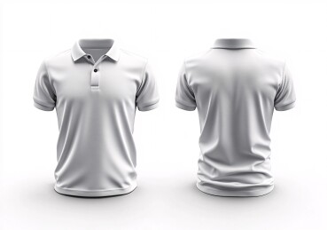 白色Polo衫模板
