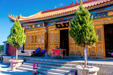 中国云南省大理洱海才村玉案祠