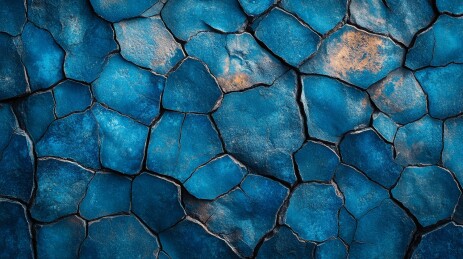 蓝色干裂纹理的地面画面