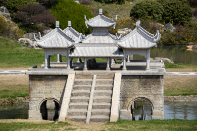 江苏省扬州市瘦西湖风景区五亭桥微缩景观