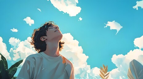 仰望天空的宁静