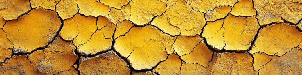 干裂泛黄的大地纹理