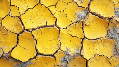 干裂泛黄的大地纹理