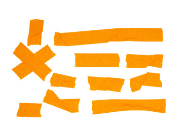 橙色的美缝纸胶带素材