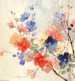 梦幻花影图