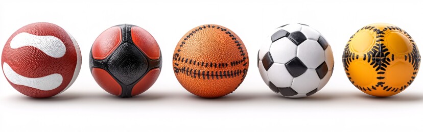 彩色运动球和器材