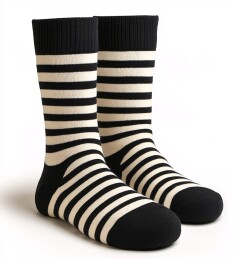 黑白条纹袜子