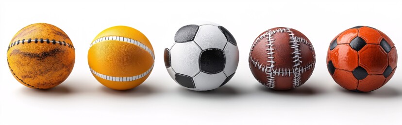 彩色运动球和器材