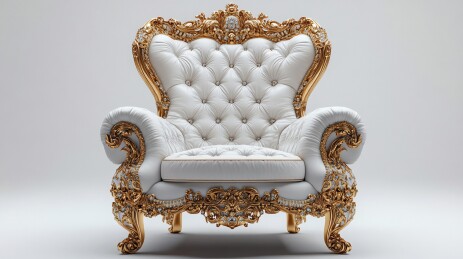 白色钻石纹宝座