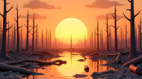 萧瑟森林的静谧之美