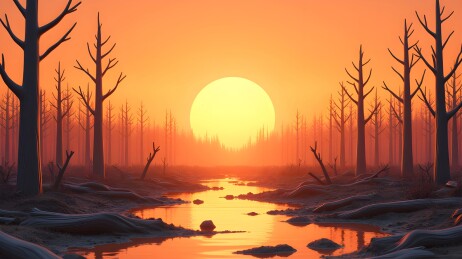 萧瑟森林的静谧之美