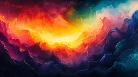 绚烂云霞的色彩交响