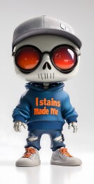 时尚骷髅潮玩玩偶