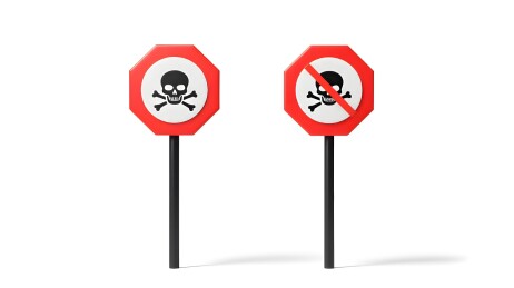 危险标志的警告