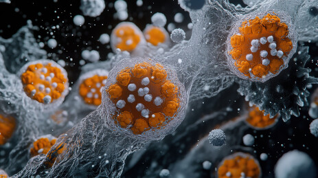 气泡的高角度观察