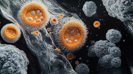 气泡的高角度观察