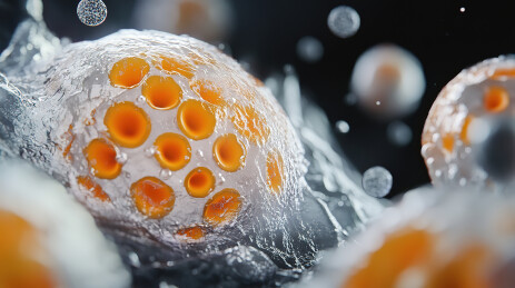 气泡的高角度观察