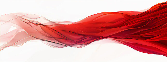 红色纱幔商务年会背景