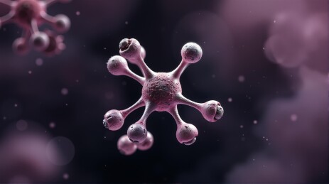 冠状病毒的三维渲染