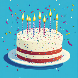 生日快乐派对蛋糕