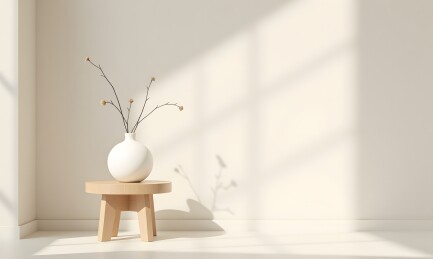 白瓶小花树枝