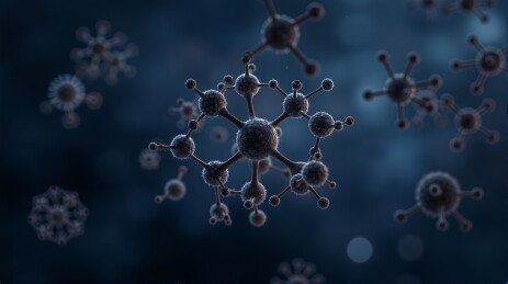 病毒在空中飘荡