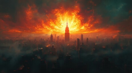 火烧纽约帝国大厦